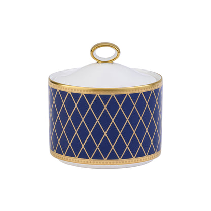 Majestic Navy Covered Sugar Bowl