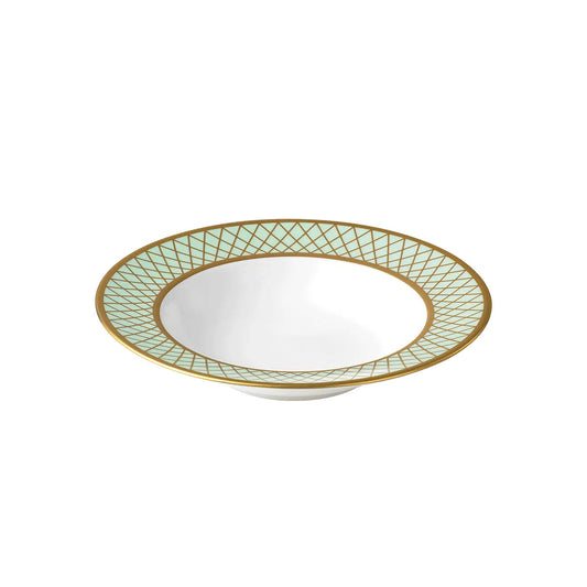 Majestic Mint Green Rim Soup