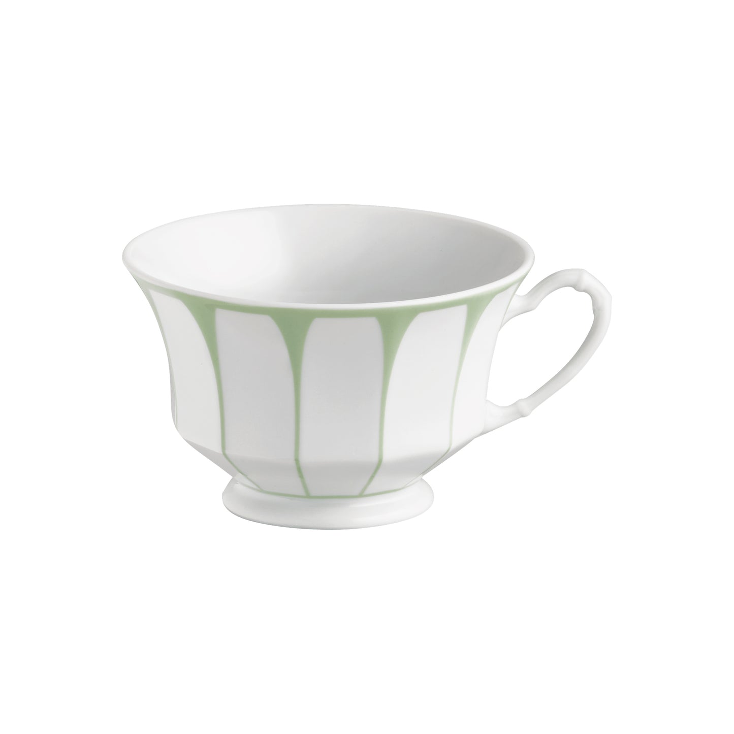 Grecque, Mint Green - Coffee/Tea Cup & Saucer