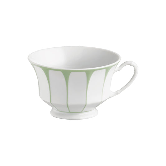 Grecque, Mint Green - Coffee/Tea Cup & Saucer
