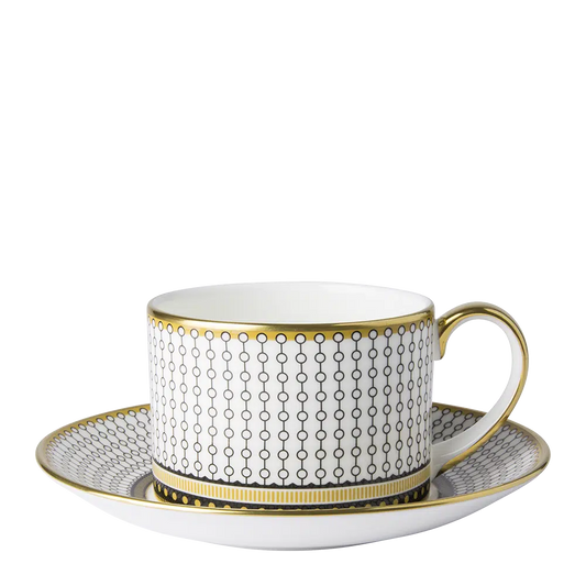 Oscillate Onyx Tea Cup & Saucer