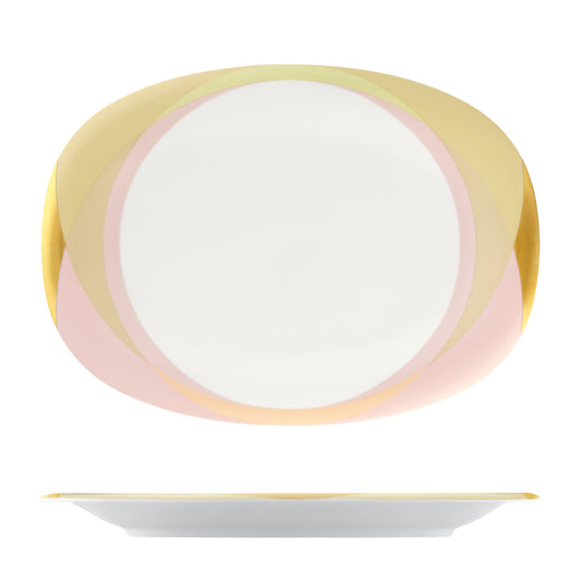 Shifting Colors Oval Platters