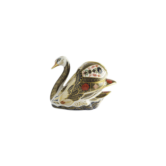 Old Imari Swan Figurine/Paper Weight