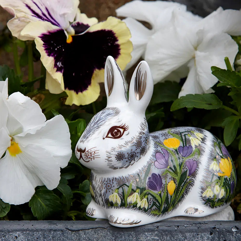 Springtime Bunny Figurine/Paperweight