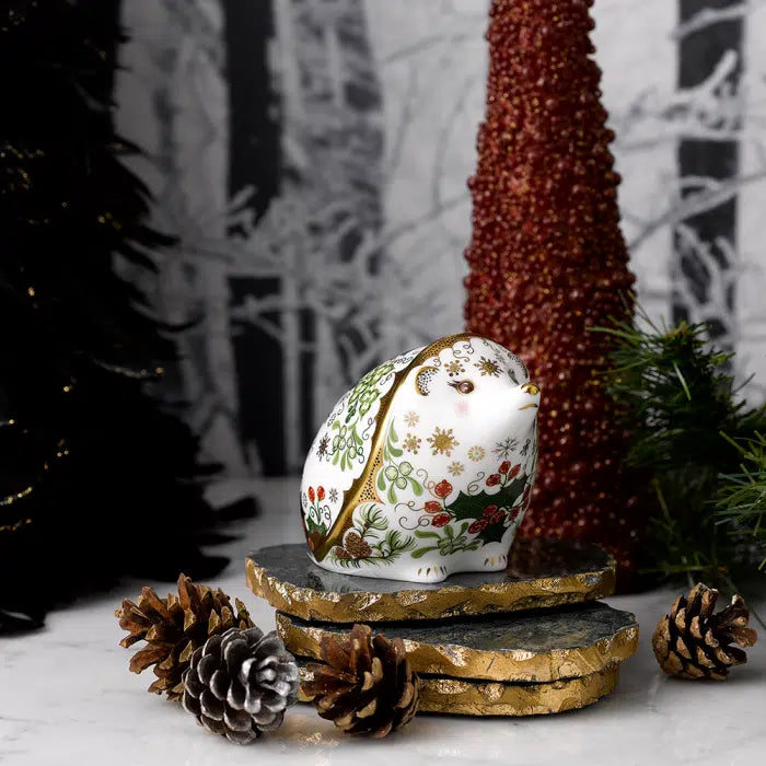 Christmas Hedgehog Figurine/Paperweight