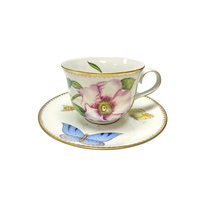 Pink Peony Hand Painted Dinnerware