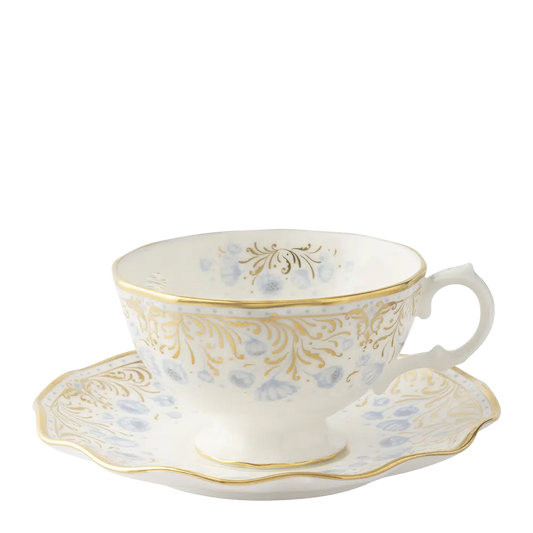 Royal Peony Blue - Tea Cup & Saucer