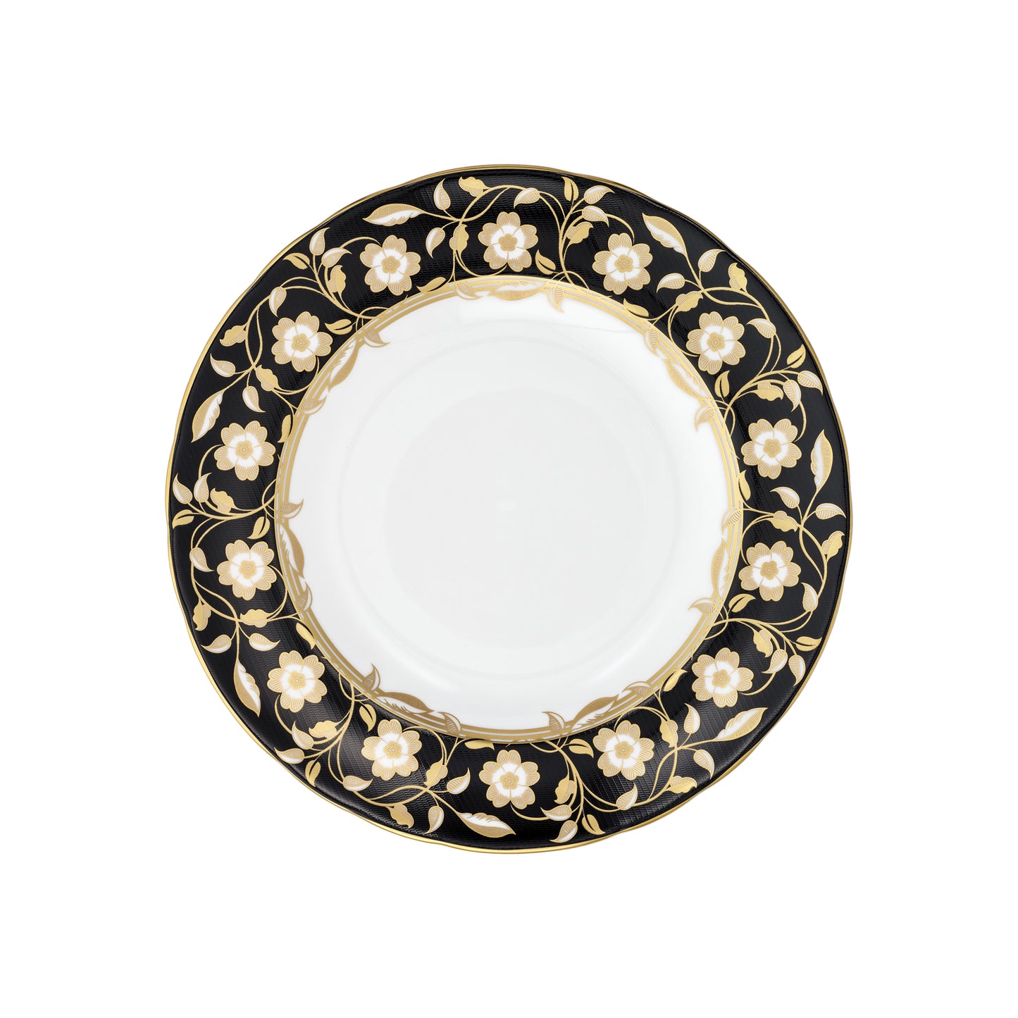 Primrose Black Salad/Dessert Plate