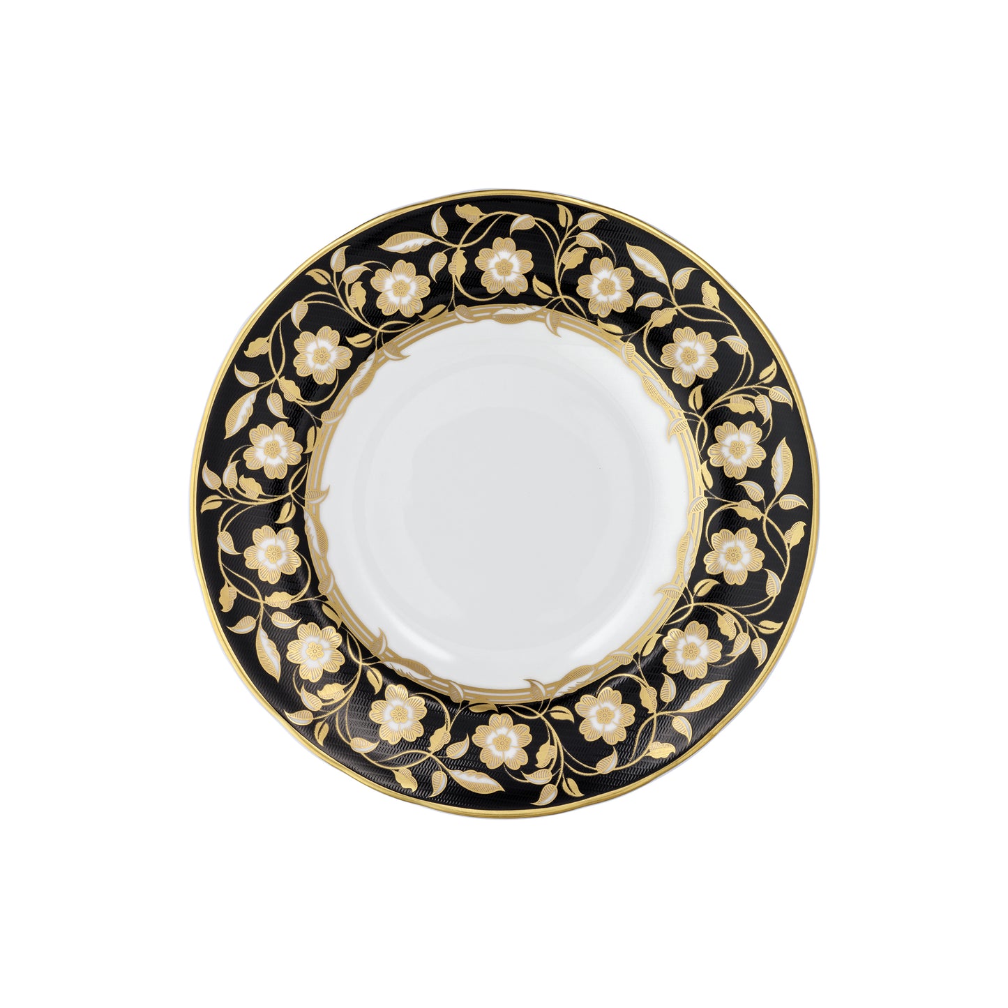Primrose Black Bread & Butter Plate