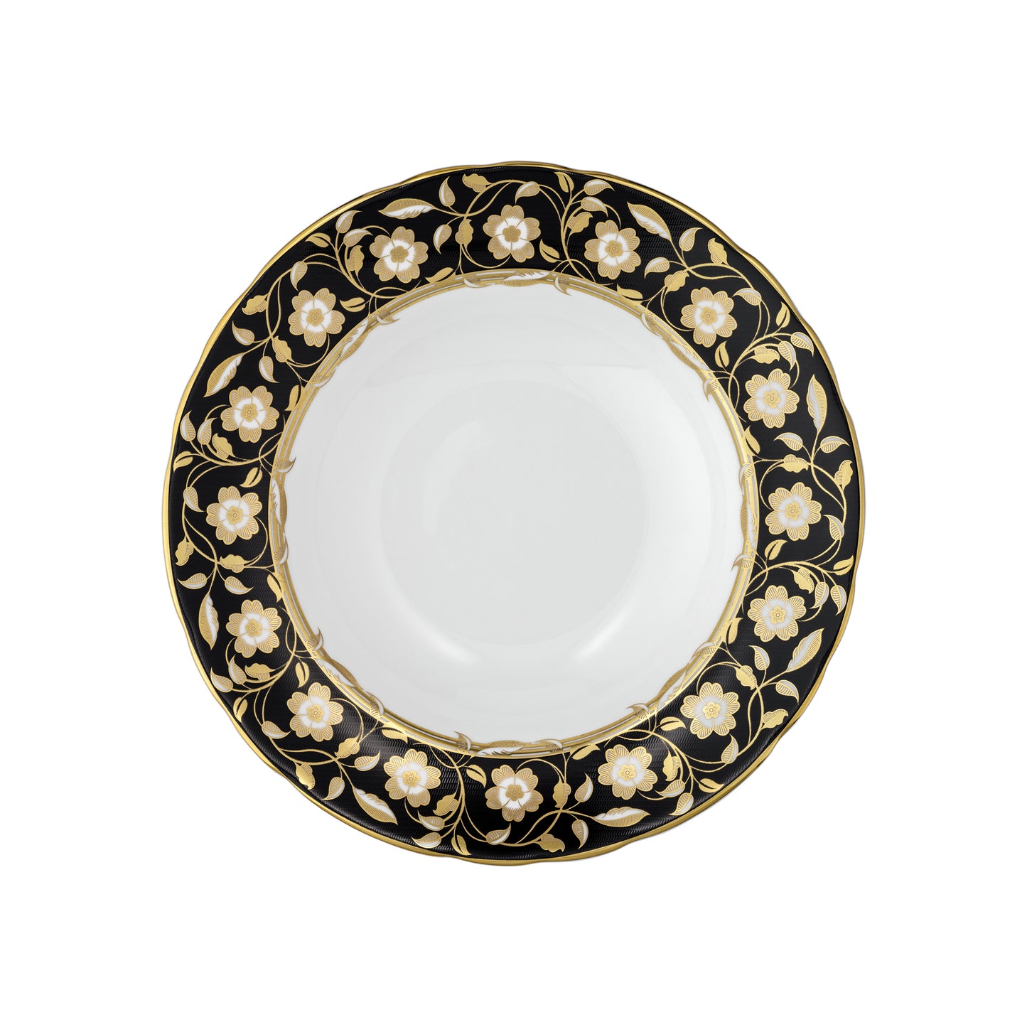 Primrose Black Rim Soup Bowl