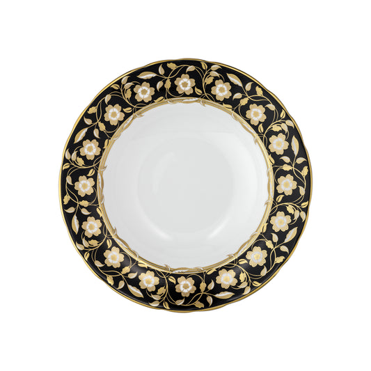 Primrose Black Rim Soup Bowl