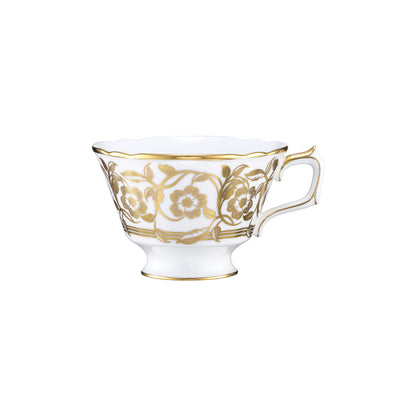 Primrose White Tea Cup & Saucer