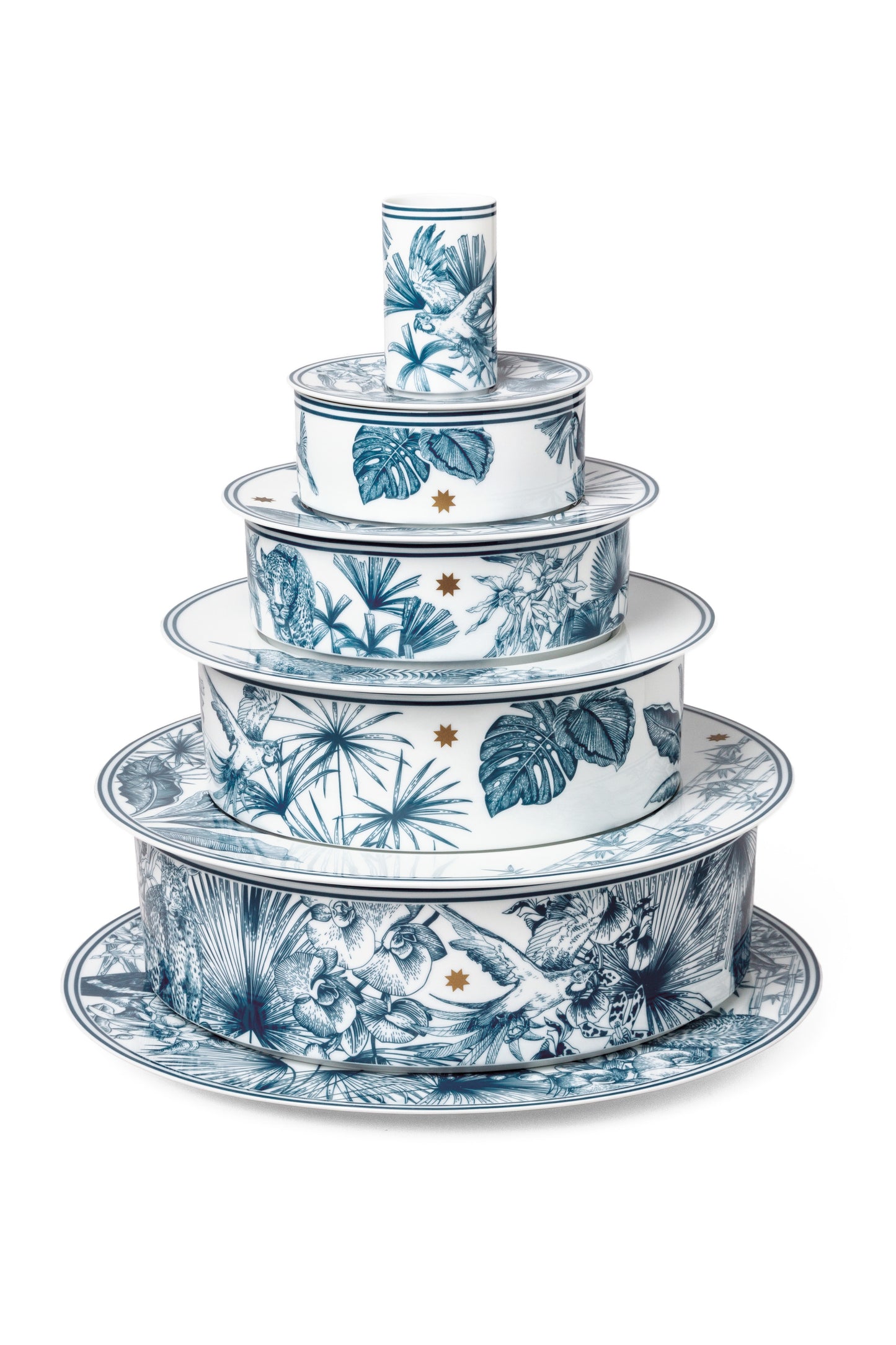 Paraíso Blue Bowls, Cylindrical