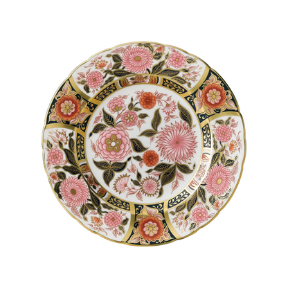 Imari Accent Plate - Pink Bouquet