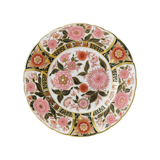 Imari Accent Plate - Pink Bouquet