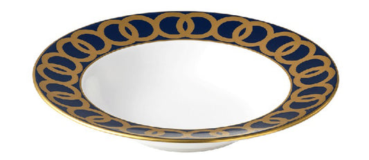 Riviera Dream Navy Blue Rim Soup