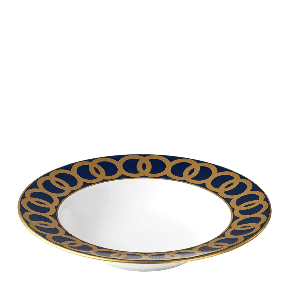Riviera Dream Navy Blue Rim Soup