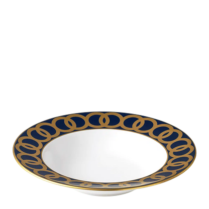 Riviera Dream Navy Blue Rim Soup