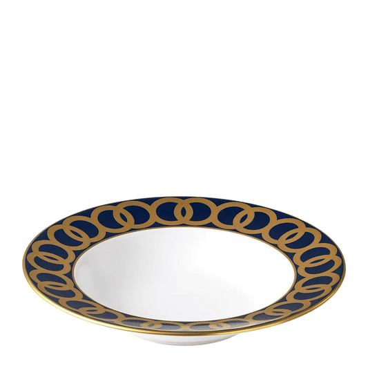 Riviera Dream Navy Blue Rim Soup
