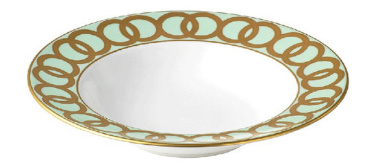 Riviera Dream Mint Green Rim Soup