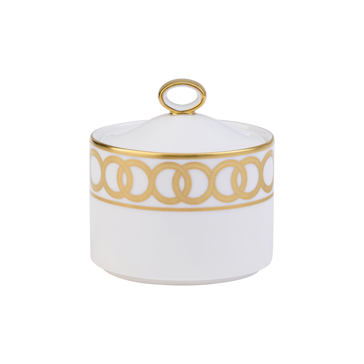 Riviera Dream White Covered Sugar Bowl