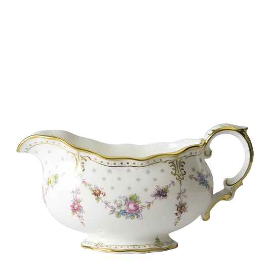 ROYAL ANTOINETTE SAUCE BOAT & STAND