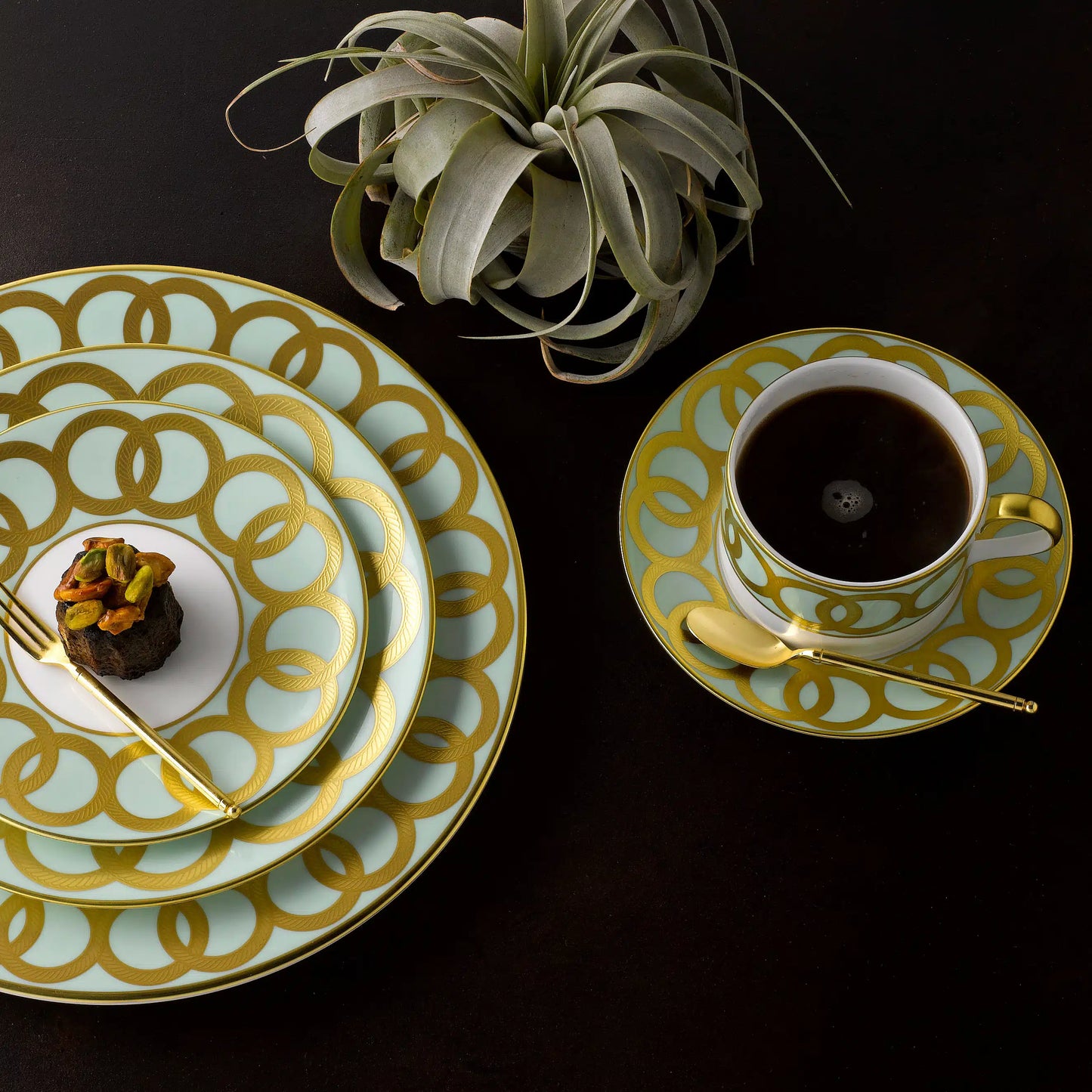 Riviera Dream Mint Green Bread & Butter Plate