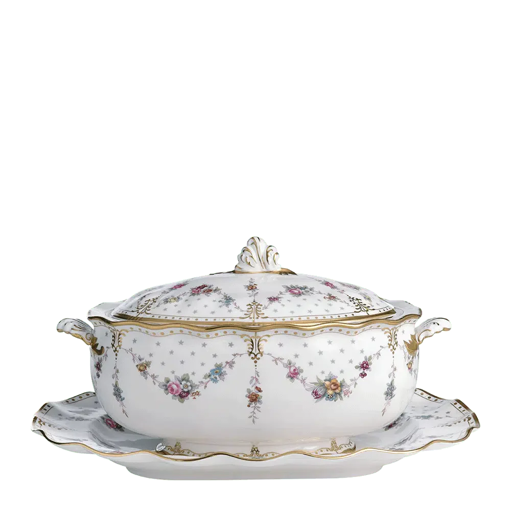 ROYAL ANTOINETTE SOUP TUREEN & STAND