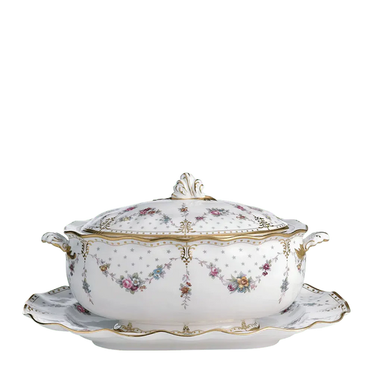 ROYAL ANTOINETTE SOUP TUREEN & STAND