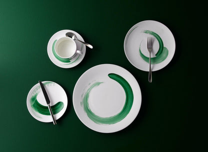 BRUSHSTROKE GREEN DRINKWARE