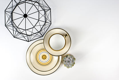 Oscillate Ochre Salad (Dessert) Plate