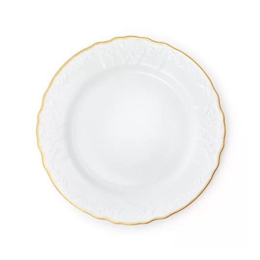 Simply Anna White & Gold - Dinner Plate