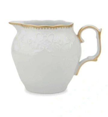 Simply Anna White & Gold Creamer