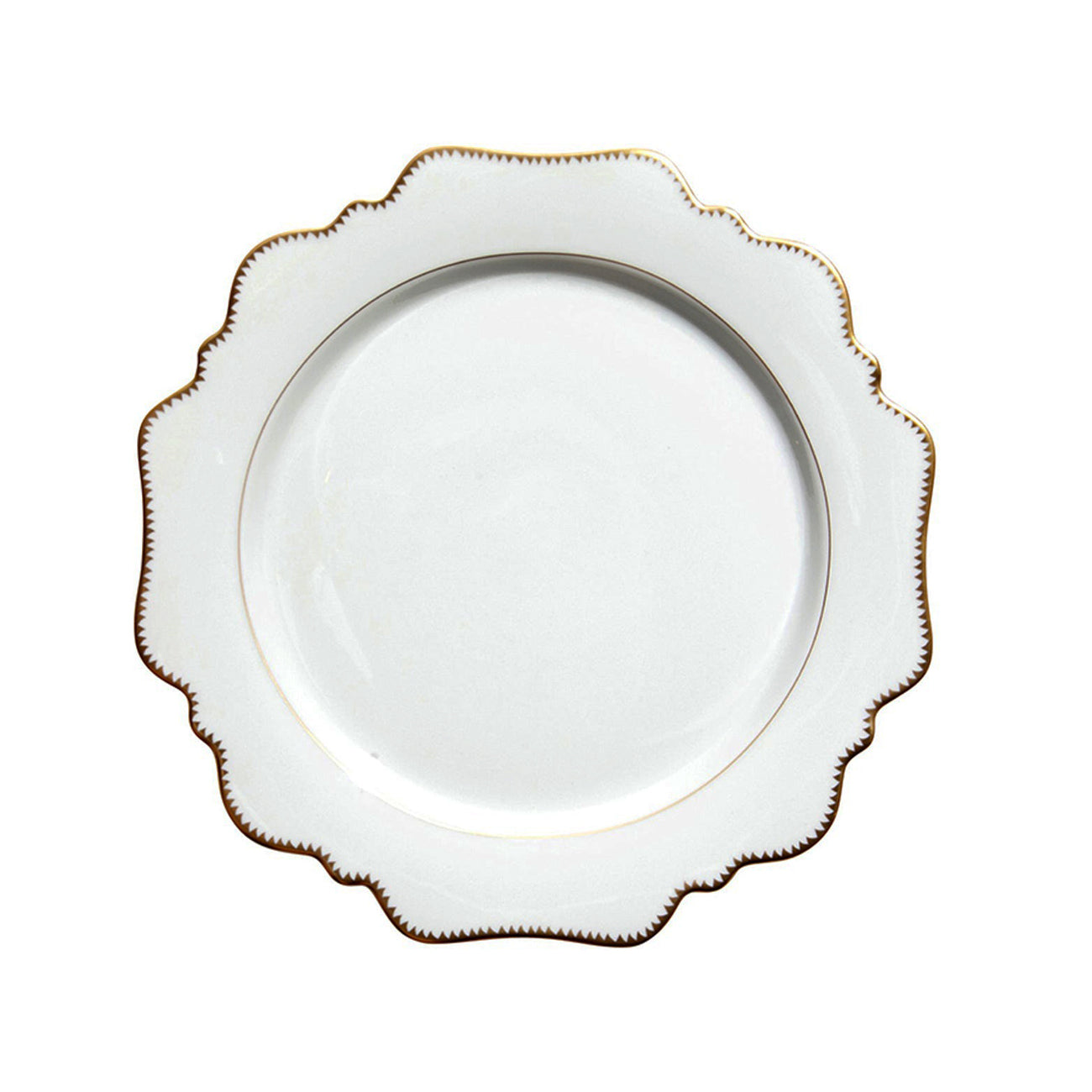 Antique White Dinner Plate