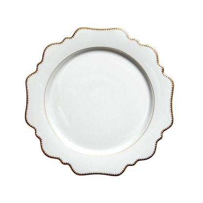 Antique White Dinner Plate