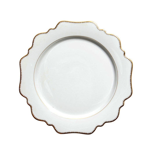 Antique White Dinner Plate