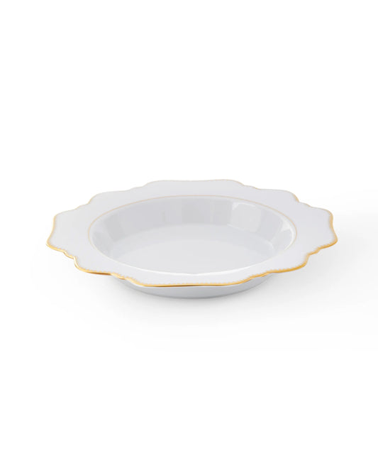 Antique White Rim Soup