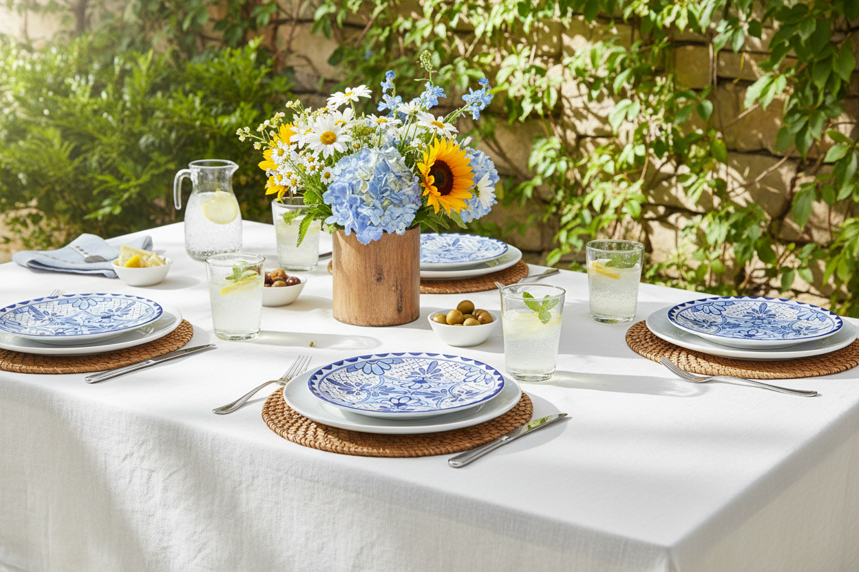 Santorini Melamine Dinnerware
