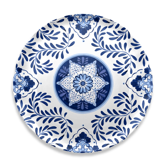Santorini Melamine Tray, Round