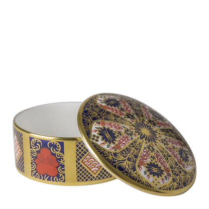 Old Imari Solid Gold Band Trinket Box