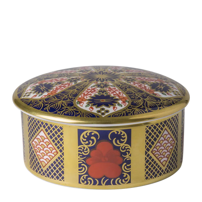 Old Imari Solid Gold Band Trinket Box