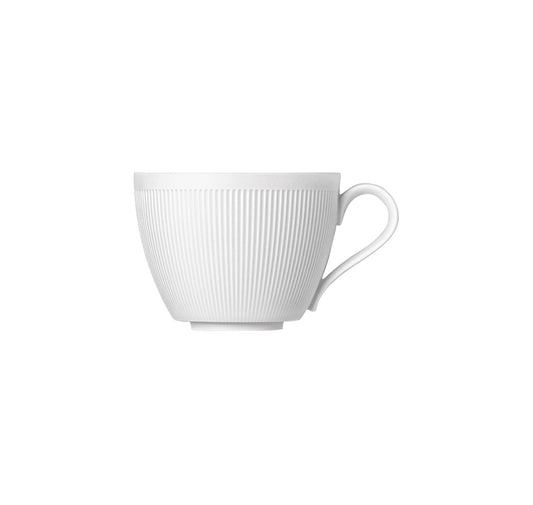 Stella Satin White Coffee Cup, Coupe