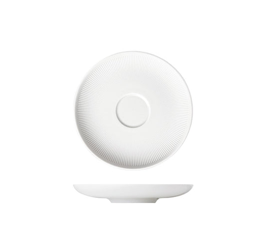 Stella Satin White Saucers, Coupe