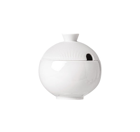 Stella Satin White Covered Sugar Bowl