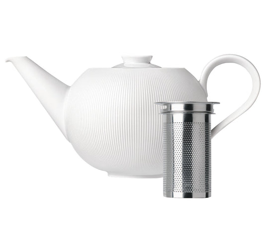 Stella Satin White Teapot