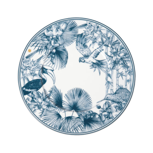 Paraíso Blue Buffet Plate, Cylindrical