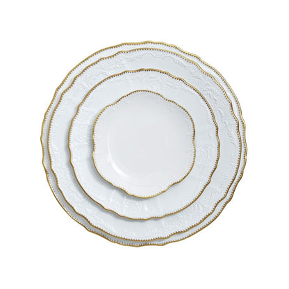 Simply Anna White & Gold - Dinner Plate