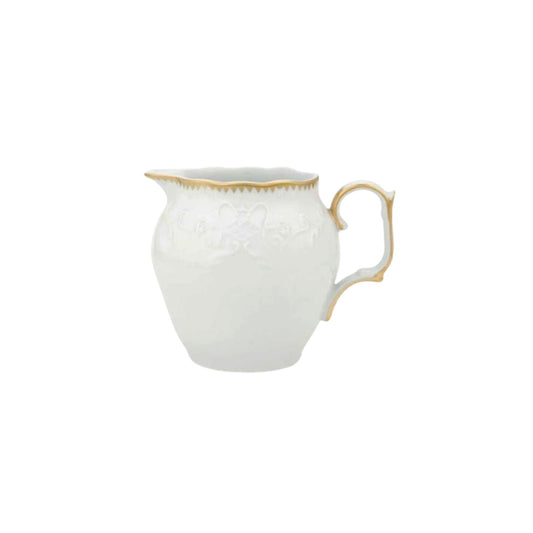 Simply Anna White & Gold Creamer