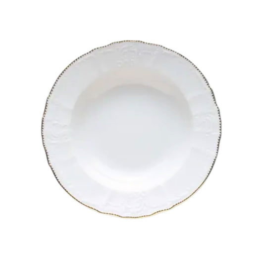 Simply Anna White & Gold - Pasta Bowl