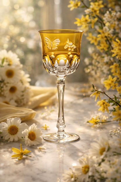 Springtime Water Glass